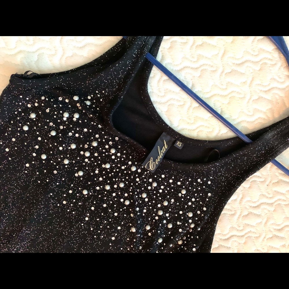 Sequined sparkling chic tank top